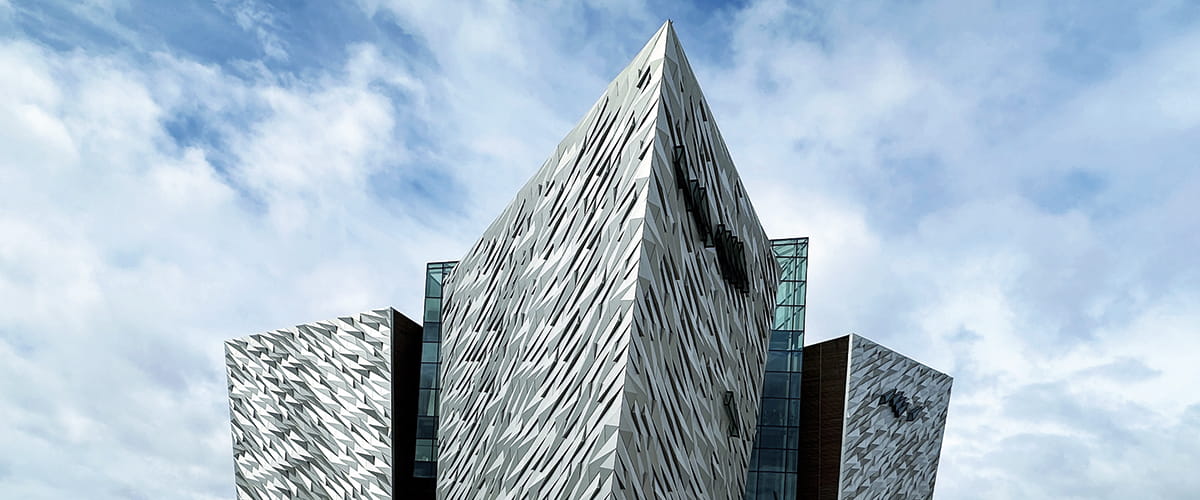 The contemporary architecture of Titanic Belfast